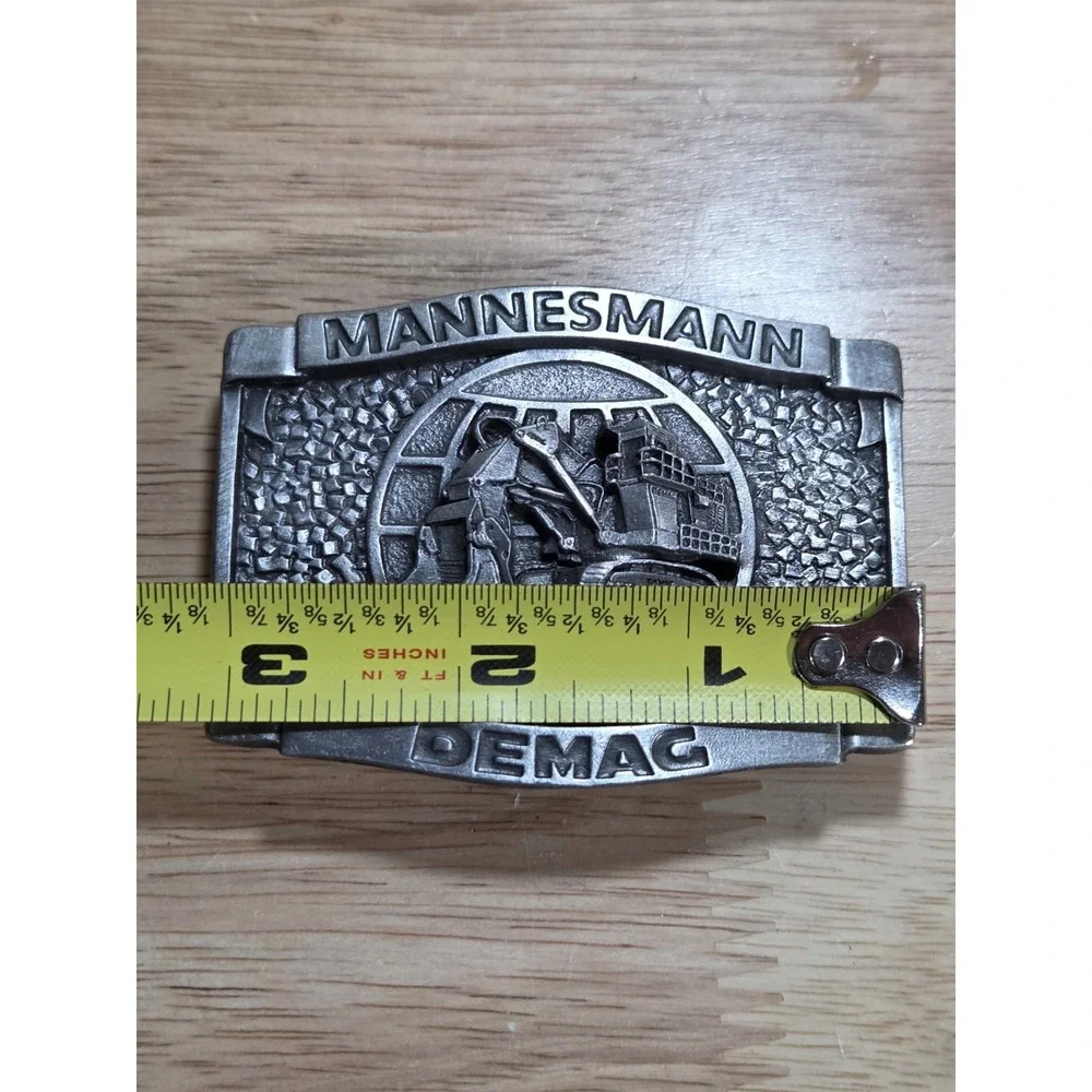Vintage Mannesmann Demag Mining Excavator Belt Buckle Bergamot USA 940921